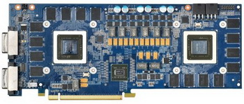 GeForce GTS 250 in two-chip video card